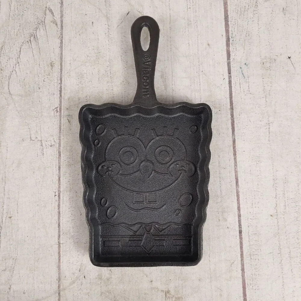 Nickelodeon Viacom SpongeBob Cast Iron Pancake/ Cookie Skillet - NEW No Package